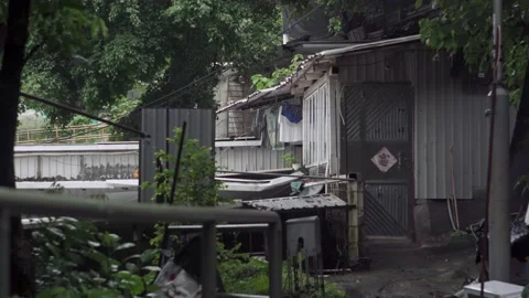 The border between Hong Kong and Shenzhen Vídeo Stock 199925026