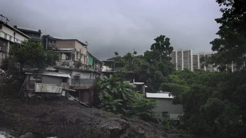 The border between Hong Kong and Shenzhen Stock Footage 199925623