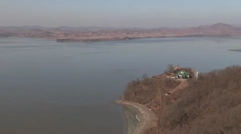 Border between south and north Korea Video stock 10586136