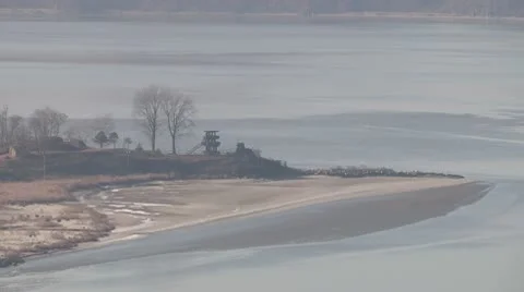 Border between south and north Korea (DMZ) Stock Footage 10586524