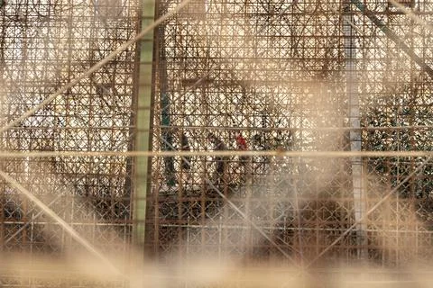 Border between Spain and Morocco closed in Melilla due to attempts by migrants t Stock Photos