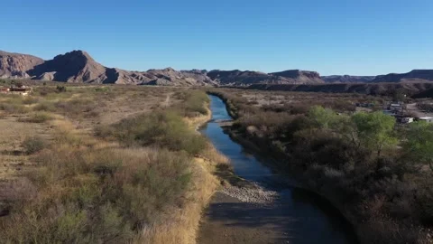 On the Border of Big Bend/ Mexico Stock Footage 275279796