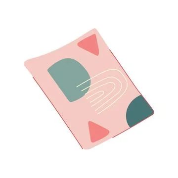 Border boho rug cartoon vector illustration 스톡 일러스트