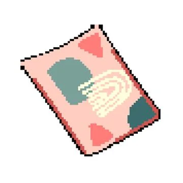 Border boho rug pixel art vector illustration 스톡 일러스트