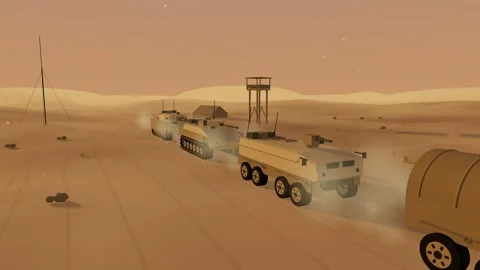 Border buildup column long shadows Video stock 342254234