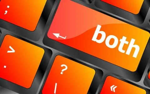 Border button on computer pc keyboard key Illustrazione stock