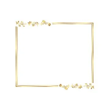 Border Certificate Border free design Golden Warm Gold 스톡 일러스트