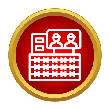 Border checkpoint controlling people movement and immigration Stock Illustration