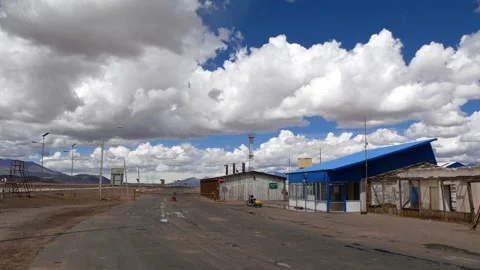Border Checkpoint In A Remote Area Of South America Stock Footage 171378811