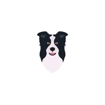 Border Collie (Black) Stock Illustration