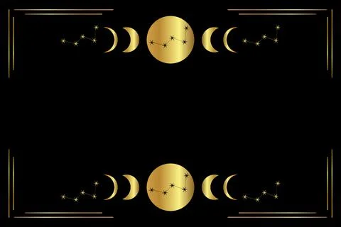 Border constellations Stock Illustration