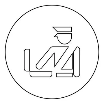 Border control concept Customs officer check baggage Detailed luggage control Stock Illustration