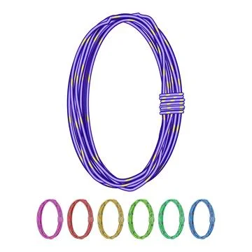 Border cord rope cartoon vector graphic 스톡 일러스트