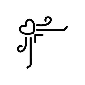 Border corner frame is the vector icon. Isolated contour symbol illustration Stock Illustration