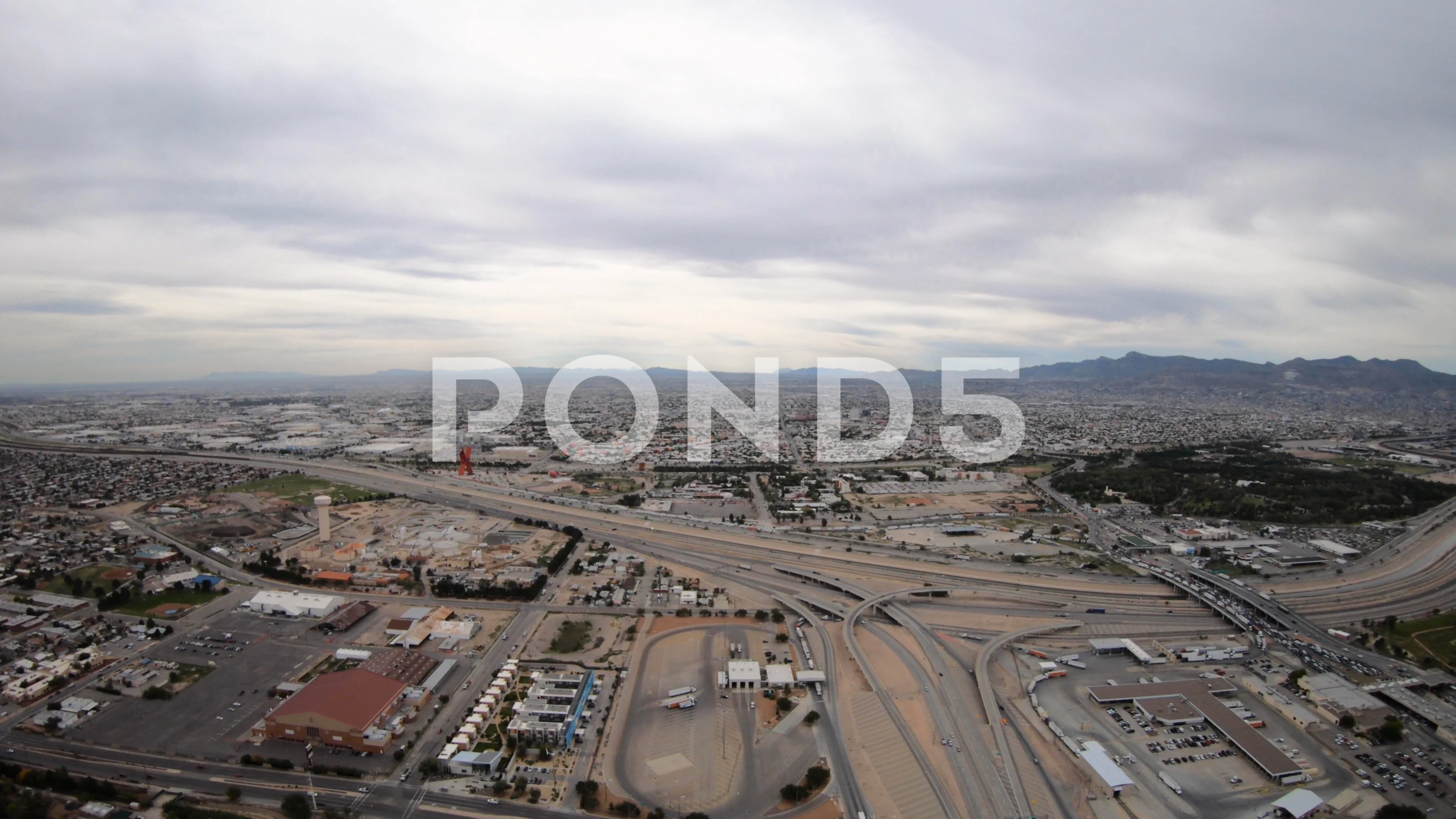 Border Crossing El Paso Texas Ciudad Stock Video Pond5