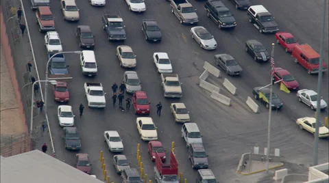 Border Crossing Stock Footage 39888371