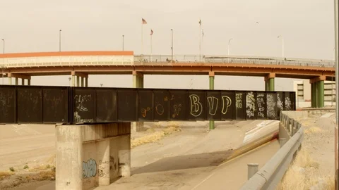 BORDER CROSSING TWO CLIPS Stock Footage 98617177