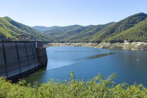Border of dam Foto stock