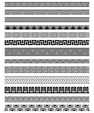 Border decoration elements. Vector set Stock Illustration