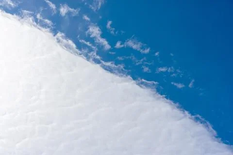 Border of dense clouds and blue sky 스톡 사진