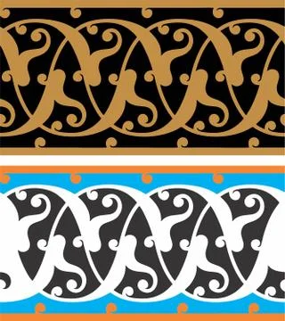 Border design Laser cut cnc panel design for metal, wooden room divider. Stock Illustration