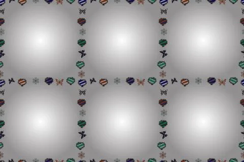 Border design is pattern in doodles art style. Decorative vintage frames and bor Stock Illustration