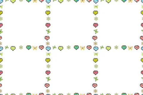 Border design is pattern in doodles art style. Illustration in black, white and Stock Illustration