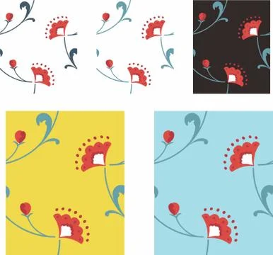 Border design pattern Stock Illustration