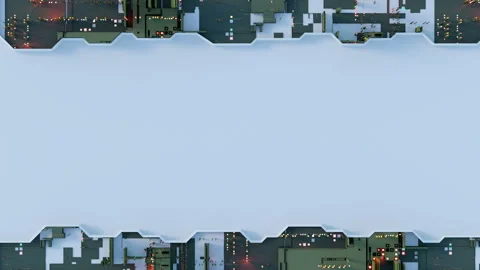 Border of electronics plate and free space seamless loop 3D render animation Stock Footage 108292499