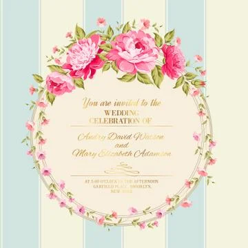 Border of flowers Stock Illustration