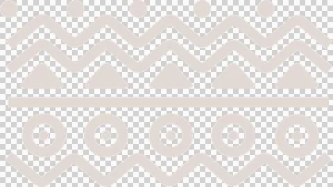 Border is forming in flat design with circles, zigzag, triangles, stripe on 库存插图