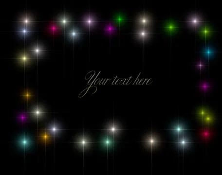 Border frame background template Illustrazione stock