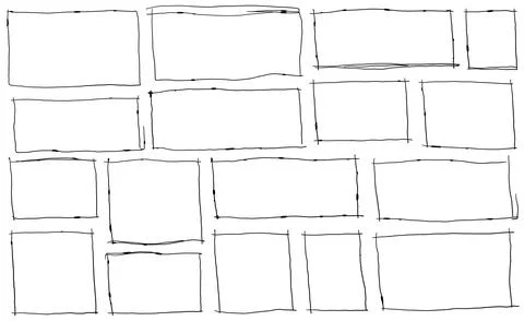 Border frame. Black dirty scribble 스톡 일러스트
