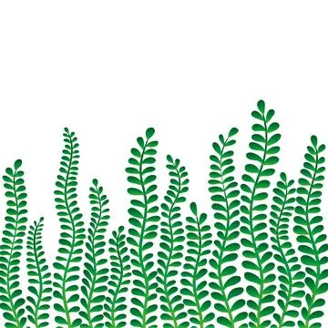 Border frame branch leaves. design for holiday greeting card and invitation.. Stock Illustration