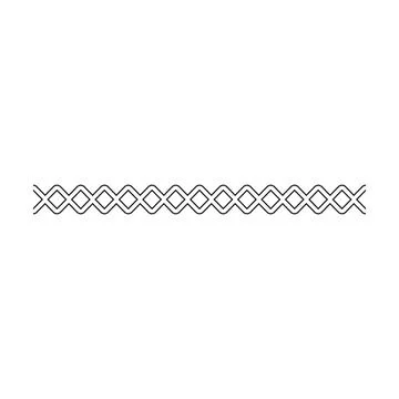 Border frame icon, divider horizontal line vector shape icon for decorative.. Stock Illustration