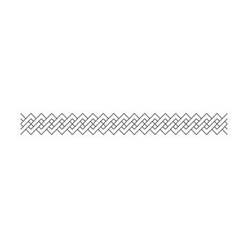 Border frame icon, divider horizontal line vector shape icon for decorative.. Stock Illustration