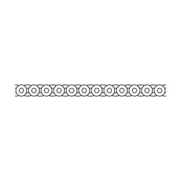 Border frame icon, divider horizontal line vector shape icon for decorative.. Stockillustratie