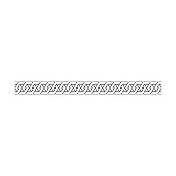 Border frame icon, divider horizontal line vector shape icon for decorative.. Stock Illustration