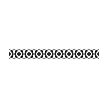 Border frame icon, divider horizontal line vector shape icon for decorative.. Stock Illustration