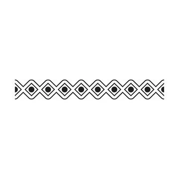 Border frame icon, divider horizontal line vector shape icon for decorative.. Stock Illustration