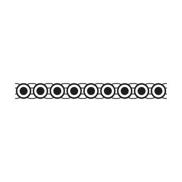 Border frame icon, divider horizontal line vector shape icon for decorative.. Stock Illustration