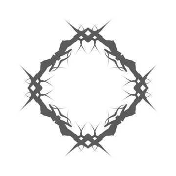 Border frame vector design illustration element decoration art. Abstract orna Stock Illustration