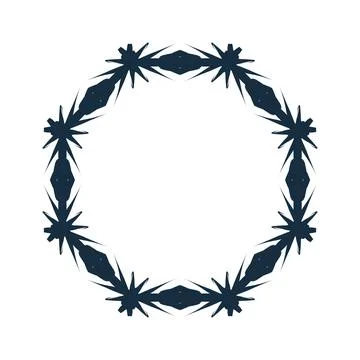 Border frame vector design illustration element decoration art. Abstract orna Stock Illustration