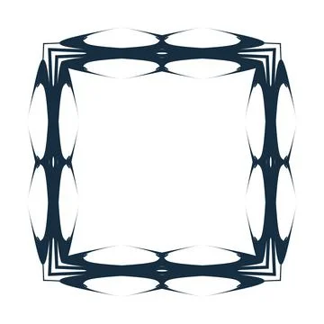 Border frame vector design illustration element decoration art. Abstract orna Stock Illustration