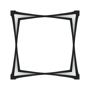 Border frame vector design illustration element decoration art. Abstract orna Stock Illustration