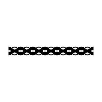 Border frame wavy line divider, geometric shape element, horizontal zigzag .. 库存插图