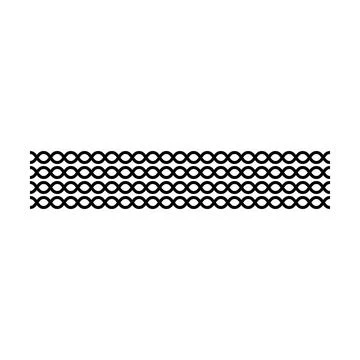 Border frame wavy line divider, geometric shape element, horizontal zigzag .. Stock Illustration