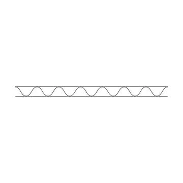Border frame wavy line divider, geometric shape element, horizontal zigzag .. 库存插图