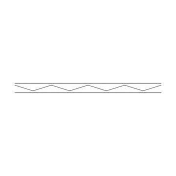 Border frame wavy line divider, geometric shape element, horizontal zigzag .. Stock Illustration
