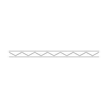 Border frame wavy line divider, geometric shape element, horizontal zigzag .. 库存插图